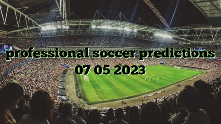 professional soccer predictions 07 05 2023